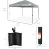 imageBest Choice Products 10x10ft Easy Pop Up Canopy wSide Wall 10 Pockets Portable Carrying Case 1Button Setup 4 Weight Bags  American FlagSilver
