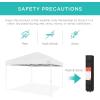 imageBest Choice Products 10x10ft Easy Pop Up Canopy wSide Wall 10 Pockets Portable Carrying Case 1Button Setup 4 Weight Bags  American FlagWhiteWhite