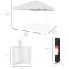 imageBest Choice Products 10x10ft Easy Pop Up Canopy wSide Wall 10 Pockets Portable Carrying Case 1Button Setup 4 Weight Bags  American FlagWhiteWhite