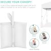 imageBest Choice Products 10x10ft Easy Pop Up Canopy wSide Wall 10 Pockets Portable Carrying Case 1Button Setup 4 Weight Bags  American FlagWhiteWhite