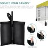 imageBest Choice Products 10x10ft Easy Pop Up Canopy wSide Wall 10 Pockets Portable Carrying Case 1Button Setup 4 Weight Bags  American FlagYellow