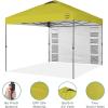 imageBest Choice Products 10x10ft Easy Pop Up Canopy wSide Wall 10 Pockets Portable Carrying Case 1Button Setup 4 Weight Bags  American FlagYellow