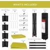 imageBest Choice Products 10x10ft Easy Pop Up Canopy wSide Wall 10 Pockets Portable Carrying Case 1Button Setup 4 Weight Bags  American FlagYellow