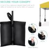 imageBest Choice Products 10x10ft Easy Pop Up Canopy wSide Wall 10 Pockets Portable Carrying Case 1Button Setup 4 Weight Bags  American FlagYellow