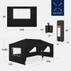 imageBest Choice Products 10x20 Party Tent Heavy Duty Waterproof Large Outdoor Event Easy Pop Up Canopy Shelter wSidewalls 1Button Setup Wheeled Case Weight Bags  WhiteBlack