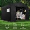imageBest Choice Products 10x8ft Outdoor Storage Shed Carport Canopy Shelter Dual Doors ampamp Windows Metal Frame WeatherResistant Perfect for Storing Motorcycle Bike Garden Tools  GrayBlack
