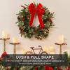 imageBest Choice Products 24in PreLit Battery Powered Christmas Wreath Artificial PreDecorated Holiday Accent w 70 Lights 96 PVC Tips Ribbons Pine Cones30in