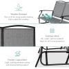 imageBest Choice Products 2Person Outdoor Patio Swing Glider Steel Bench Loveseat Rocker for Deck Porch wTextilene Fabric Steel Frame  Dark GrayGrey