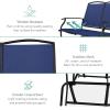imageBest Choice Products 2Person Outdoor Patio Swing Glider Steel Bench Loveseat Rocker for Deck Porch wTextilene Fabric Steel Frame  Dark GrayNavyBlack