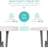 imageBest Choice Products 32in Bar Height Folding Table Round Indoor Outdoor Accessory for Patio Backyard Dining Room Events wThick Table Top Metal Frame Locking Legs 330lb Weight Capacity  WhiteWhite