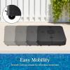 imageBest Choice Products 330lb Cantilever Offset Patio Umbrella Base HeavyDuty Outdoor Stand Sand Water Fillable Weights Set wEasyFill Spouts  BlackBlack