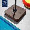imageBest Choice Products 330lb Cantilever Offset Patio Umbrella Base HeavyDuty Outdoor Stand Sand Water Fillable Weights Set wEasyFill Spouts  BlackBrown