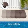 imageBest Choice Products 330lb Cantilever Offset Patio Umbrella Base HeavyDuty Outdoor Stand Sand Water Fillable Weights Set wEasyFill Spouts  BlackBrown