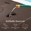 imageBest Choice Products 330lb Cantilever Offset Patio Umbrella Base HeavyDuty Outdoor Stand Sand Water Fillable Weights Set wEasyFill Spouts  BlackBrown