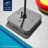 imageBest Choice Products 330lb Cantilever Offset Patio Umbrella Base HeavyDuty Outdoor Stand Sand Water Fillable Weights Set wEasyFill Spouts  BlackGray