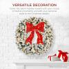 imageBest Choice Products 36in Large Flocked Artificial PreLit Fir Christmas Wreath Holiday Accent Decoration w 150 2in1 LED Lights 300 PVC Tips30in