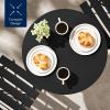 imageBest Choice Products 3Piece Bistro Set Space Saving Folding Design Solid Steel Outdoor Patio Furniture Set w 2 Chairs Bistro Table  SageBlack