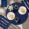 imageBest Choice Products 3Piece Bistro Set Space Saving Folding Design Solid Steel Outdoor Patio Furniture Set w 2 Chairs Bistro Table  SageNavy