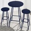 imageBest Choice Products 3Piece Patio Dining Set Bar Height Outdoor Bistro Set Outdoor Round Bar Table w 2 Bar Stools Steel  SageNavy