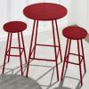 imageBest Choice Products 3Piece Patio Dining Set Bar Height Outdoor Bistro Set Outdoor Round Bar Table w 2 Bar Stools Steel  SageRed