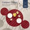 imageBest Choice Products 3Piece Patio Dining Set Bar Height Outdoor Bistro Set Outdoor Round Bar Table w 2 Bar Stools Steel  SageRed