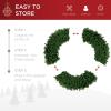 imageBest Choice Products 48in Large Artificial PreLit Fir Christmas Wreath Holiday Accent Decoration w 200 LED Lights 714 PVC TipsMulticolor Lights