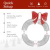 imageBest Choice Products 48in PreLit Outdoor Christmas Wreath Decoration LED Metal Holiday Decor for Home w 140 Lights Bow  GoldRedSilverRed