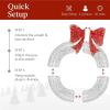 imageBest Choice Products 48in PreLit Outdoor Christmas Wreath Decoration LED Metal Holiday Decor for Home w 140 Lights Bow  GoldRedSilverRed