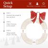 imageBest Choice Products 48in PreLit Outdoor Christmas Wreath Decoration LED Metal Holiday Decor for Home w 140 Lights Bow  GoldRedWhiteRed