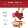 imageBest Choice Products 48in PreLit XL Christmas Bow Decoration Large Outdoor LED Holiday Yard Dcor w 200 Lights 8 Light Functions Timer HookRed
