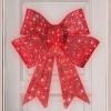 imageBest Choice Products 48in PreLit XL Christmas Bow Decoration Large Outdoor LED Holiday Yard Dcor w 200 Lights 8 Light Functions Timer HookRed