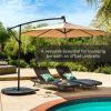 imageBest Choice Products 4Piece 158lb Capacity Cantilever Offset Patio Umbrella Circular Base Stand wCarry Handles EasyFill Spouts Base Connector Hooks UV Stability  BlackBlack
