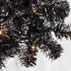 imageBest Choice Products 4ft Prelit Christmas Tree Artificial Mini Tree Perfect for Kids Apartments Bedroom with Twinkling LED Lights  LavenderBlack