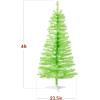 imageBest Choice Products 4ft Prelit Christmas Tree Artificial Mini Tree Perfect for Kids Apartments Bedroom with Twinkling LED Lights  LavenderLime Green