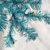 imageBest Choice Products 4ft Prelit Christmas Tree Artificial Mini Tree Perfect for Kids Apartments Bedroom with Twinkling LED Lights  LavenderPeacock Blue