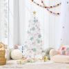 imageBest Choice Products 4ft Prelit Christmas Tree Artificial Mini Tree Perfect for Kids Apartments Bedroom with Twinkling LED Lights  LavenderPeacock Blue