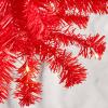 imageBest Choice Products 4ft Prelit Christmas Tree Artificial Mini Tree Perfect for Kids Apartments Bedroom with Twinkling LED Lights  LavenderRed