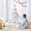 imageBest Choice Products 4ft Prelit Christmas Tree Artificial Mini Tree Perfect for Kids Apartments Bedroom with Twinkling LED Lights  LavenderRed
