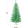 imageBest Choice Products 4ft Prelit Christmas Tree Artificial Mini Tree Perfect for Kids Apartments Bedroom with Twinkling LED Lights  LavenderSage Green