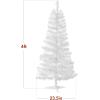 imageBest Choice Products 4ft Prelit Christmas Tree Artificial Mini Tree Perfect for Kids Apartments Bedroom with Twinkling LED Lights  LavenderWhite