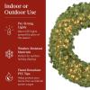 imageBest Choice Products 60in Large Artificial PreLit Fir Christmas Wreath Holiday Accent Decoration for Door Mantel wRed Lighted Bow 375 LED Lights 930 PVC Tips Power Plugin48in