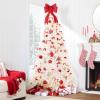 imageBest Choice Products 6ft PreLit Christmas Tree Premium Hinged Artificial Pine Lighted Holiday Tree for Home Office w 1000 Branch Tips 250 Lights Metal Hinges Foldable BaseWhite Lights