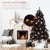 imageBest Choice Products 6ft PreLit Christmas Tree Premium Hinged Artificial Pine Lighted Holiday Tree for Home Office w 1000 Branch Tips 250 Lights Metal Hinges Foldable BaseBlack