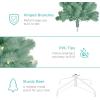 imageBest Choice Products 6ft PreLit Christmas Tree Premium Hinged Artificial Pine Lighted Holiday Tree for Home Office w 1000 Branch Tips 250 Lights Metal Hinges Foldable BaseSage Green