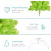 imageBest Choice Products 6ft PreLit Christmas Tree Premium Hinged Artificial Pine Lighted Holiday Tree for Home Office w 1000 Branch Tips 250 Lights Metal Hinges Foldable BaseLime Green