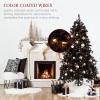 imageBest Choice Products 6ft PreLit Christmas Tree Premium Hinged Artificial Pine Lighted Holiday Tree for Home Office w 1000 Branch Tips 250 Lights Metal Hinges Foldable BaseBlack