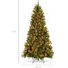 imageBest Choice Products 6ft PreLit PreDecorated Spruce Hinged Artificial Christmas Tree w 798 Tips Pinecones Berries 250 Lights Metal Base12ft