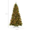 imageBest Choice Products 6ft PreLit PreDecorated Spruce Hinged Artificial Christmas Tree w 798 Tips Pinecones Berries 250 Lights Metal Base45ft