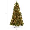imageBest Choice Products 6ft PreLit PreDecorated Spruce Hinged Artificial Christmas Tree w 798 Tips Pinecones Berries 250 Lights Metal Base9ft
