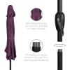 imageBest Choice Products 75ft HeavyDuty Round Outdoor Market Table Patio Umbrella wSteel Pole Push Button Tilt Easy Crank Lift  Sky BlueAmethyst Purple